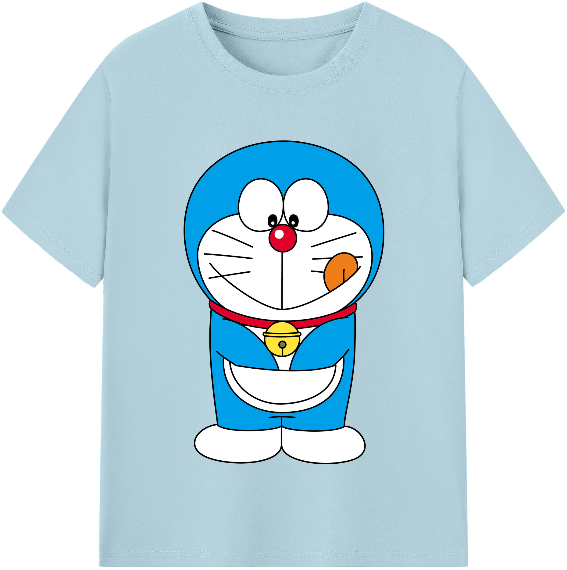 （画像用） ドラえもん Doraemon 綿100％半袖Tシャツ（フロントプリント）